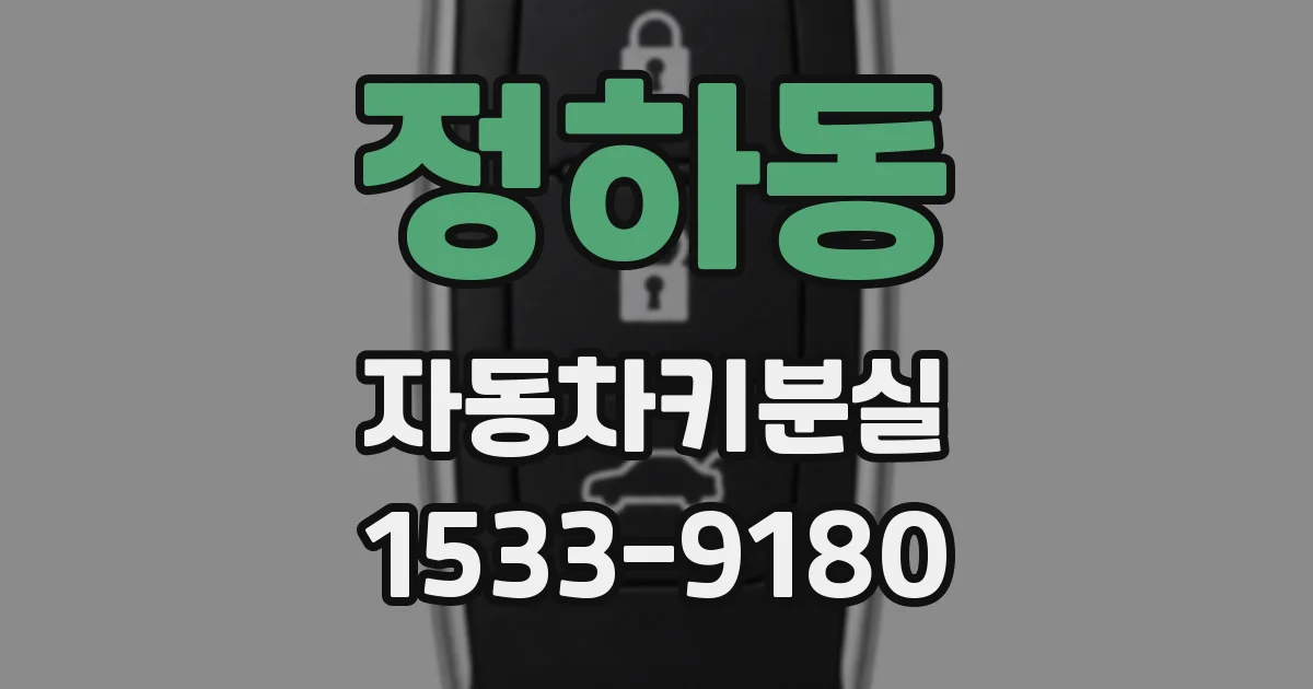 정하동 자동차키분실