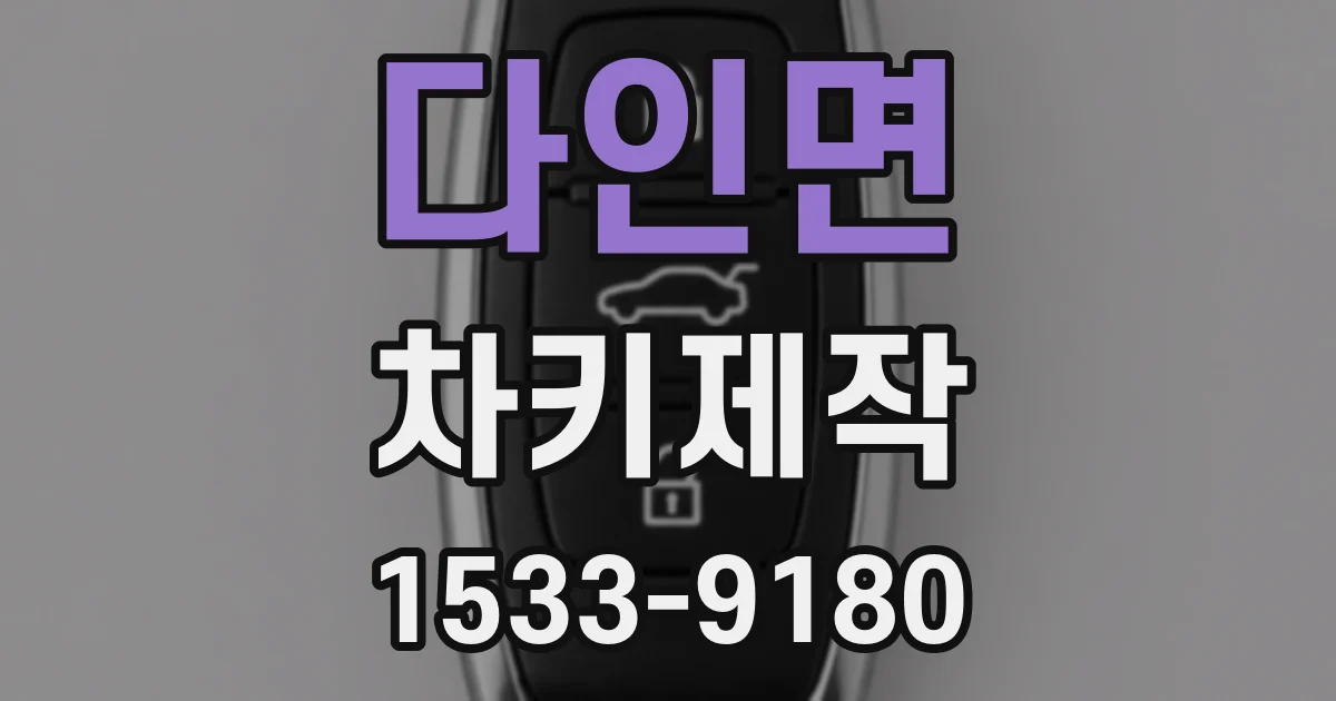 다인면 차키제작