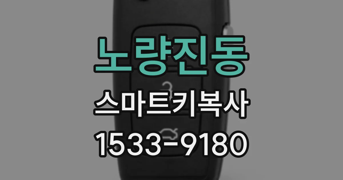 노량진동 스마트키복사