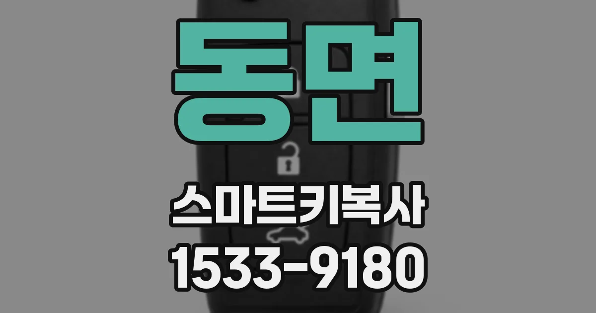 동면 스마트키복사
