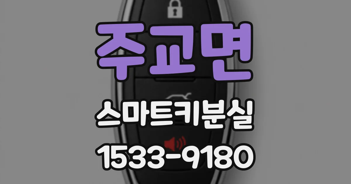 주교면 스마트키분실