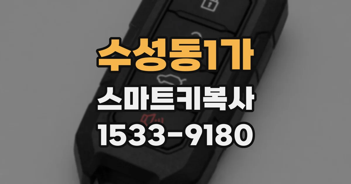 수성동1가 스마트키복사