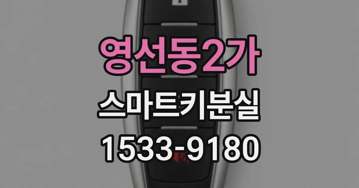 영선동2가 스마트키분실