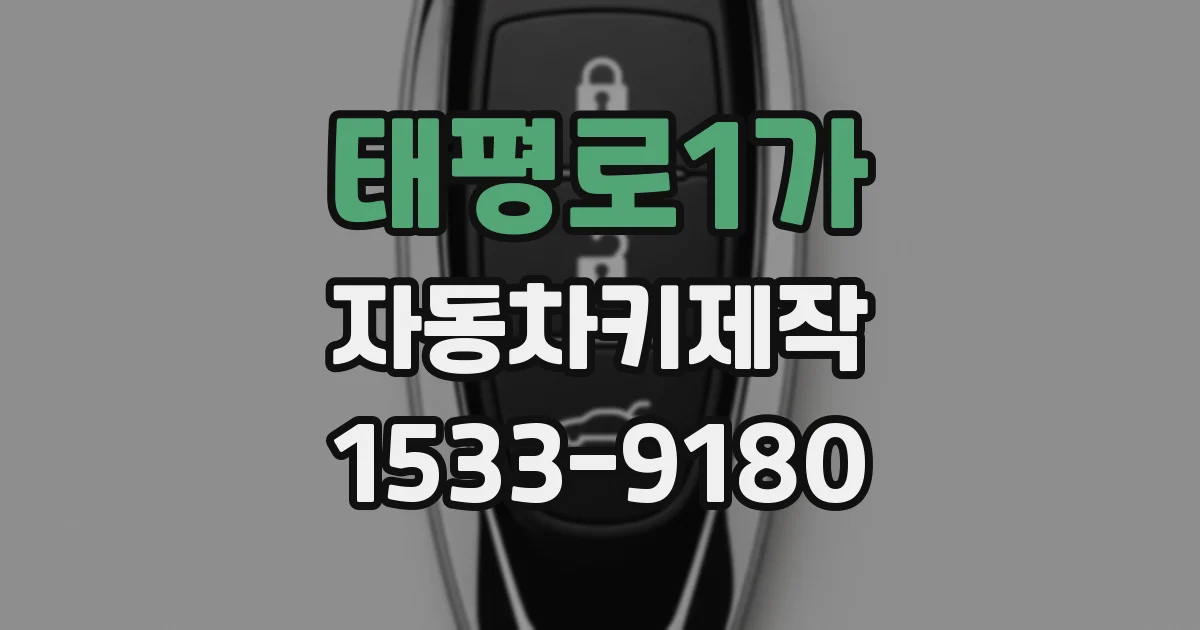 태평로1가 자동차키제작
