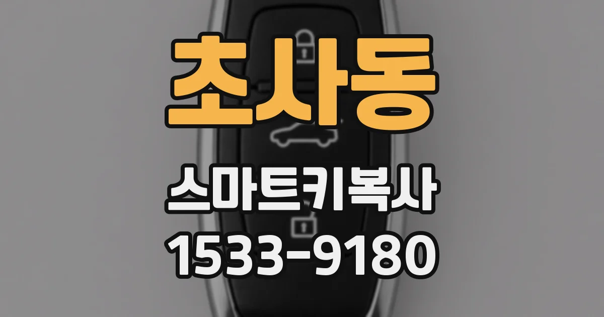 초사동 스마트키복사