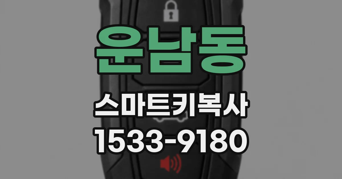 운남동 스마트키복사
