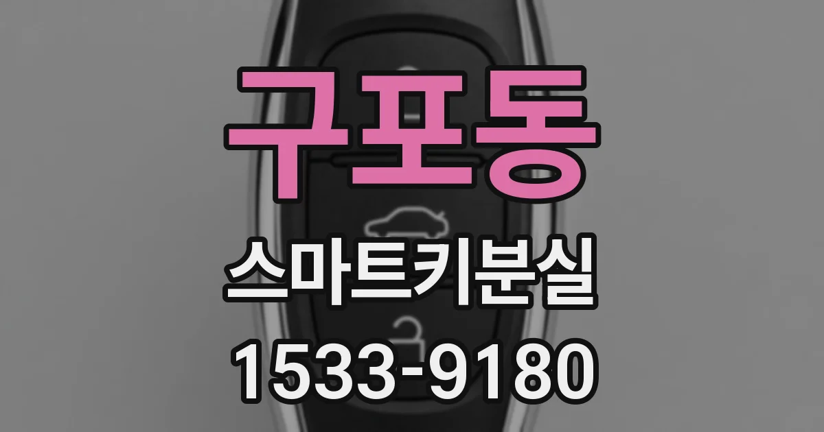 구포동 스마트키분실
