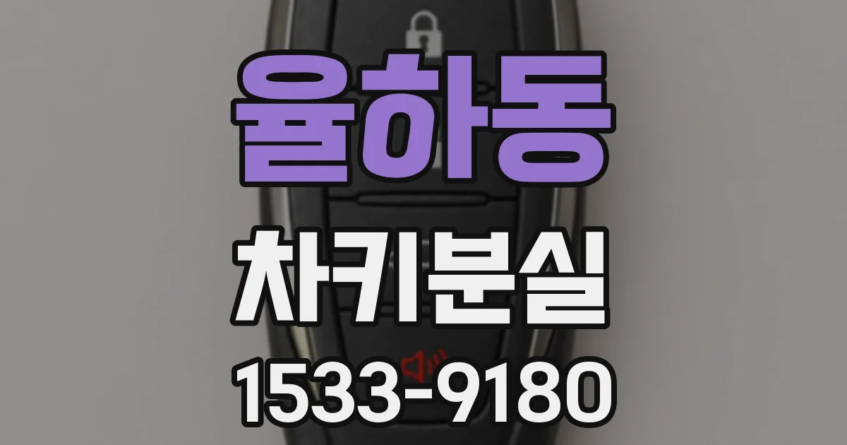 율하동 차키분실