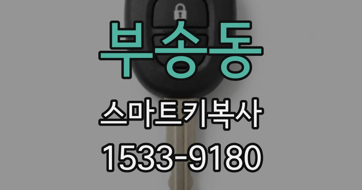 부송동 스마트키복사