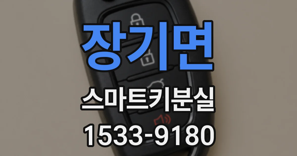 장기면 스마트키분실