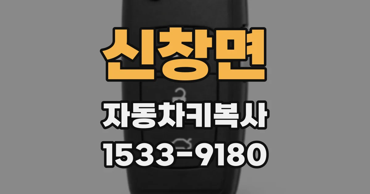 신창면 자동차키복사