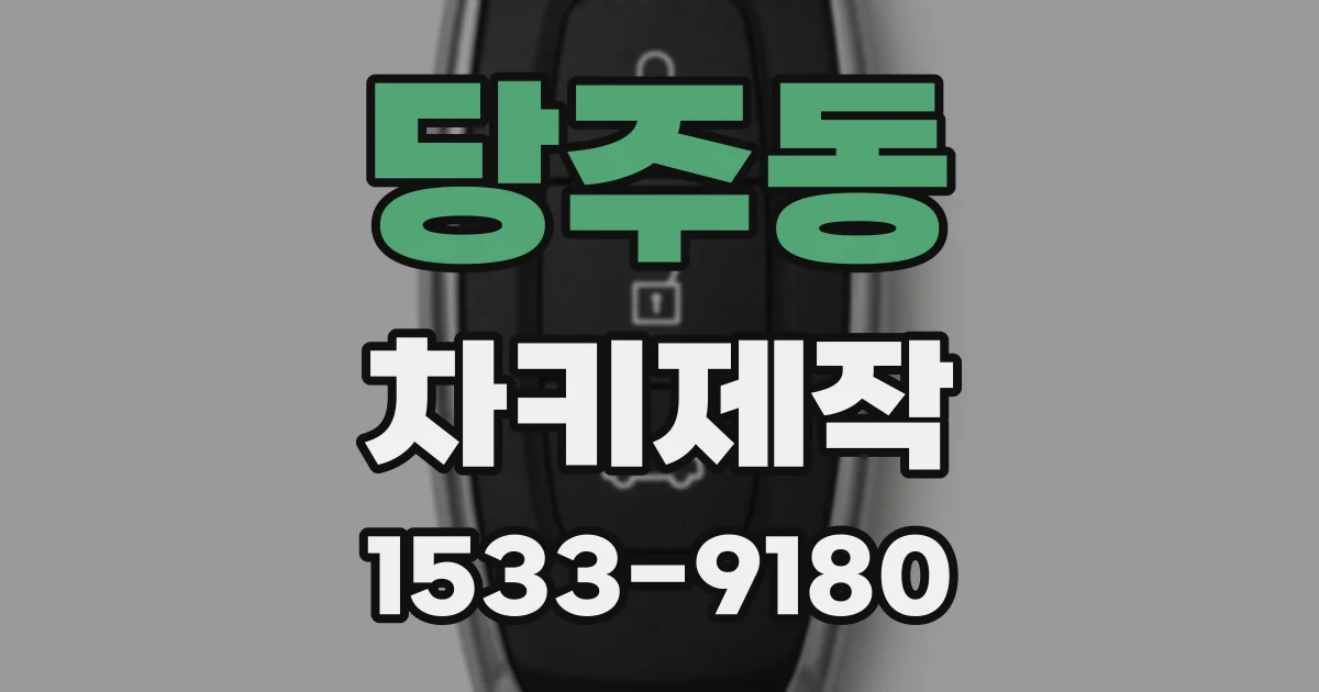 당주동 차키제작
