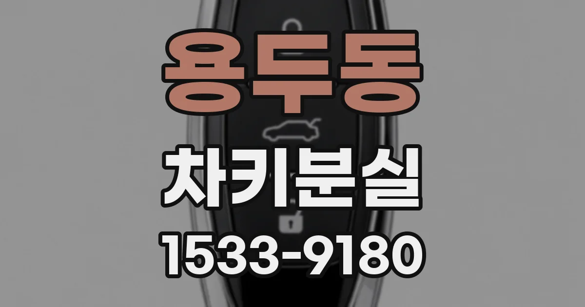용두동 차키분실