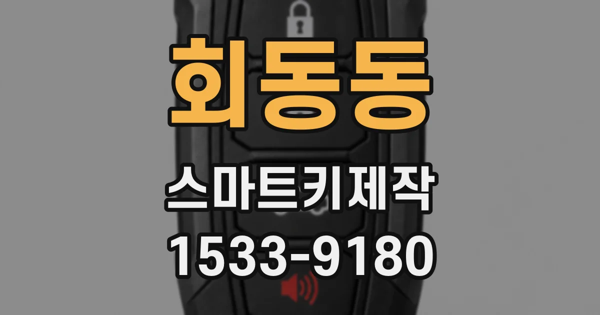 회동동 스마트키제작