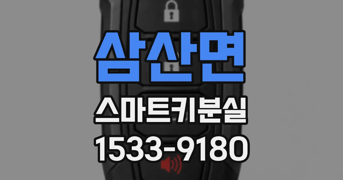 삼산면 스마트키분실