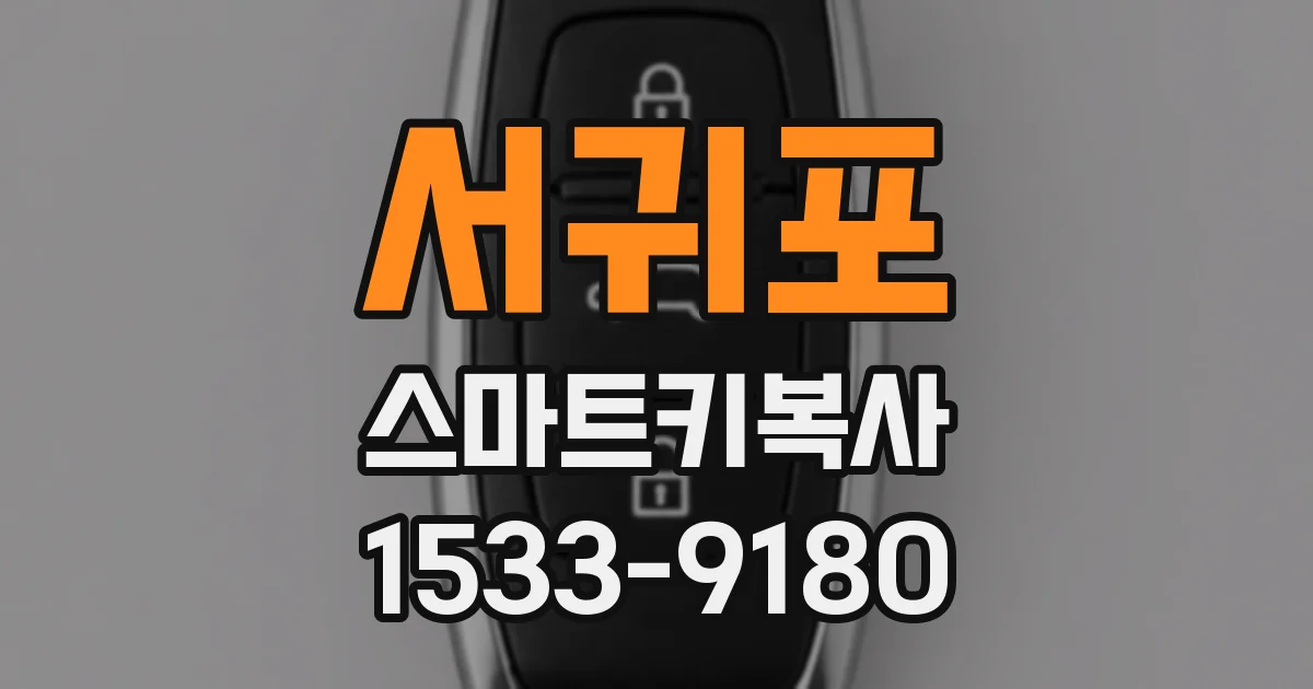 서귀포 스마트키복사