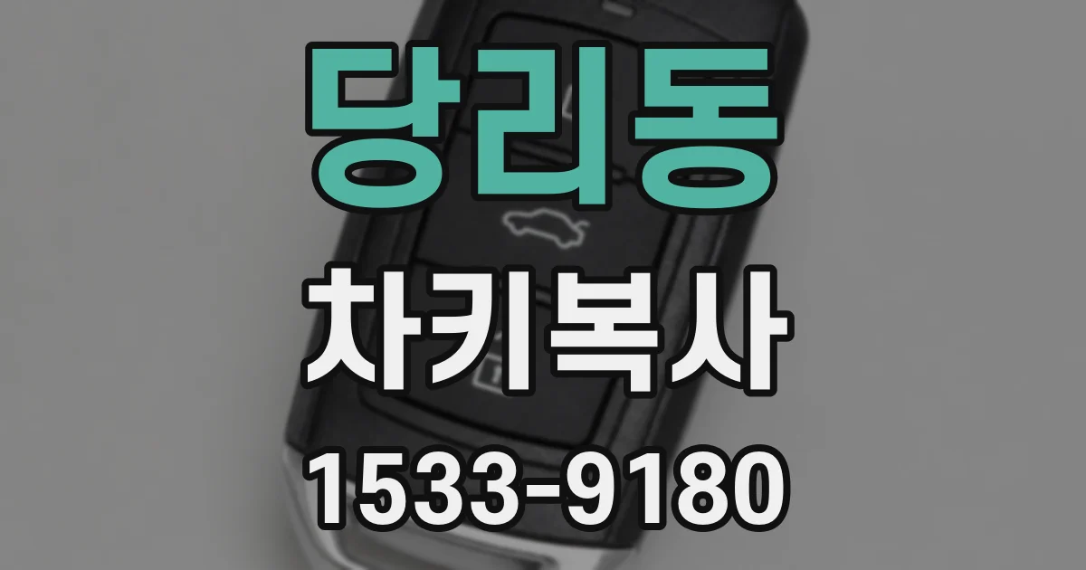 당리동 차키복사