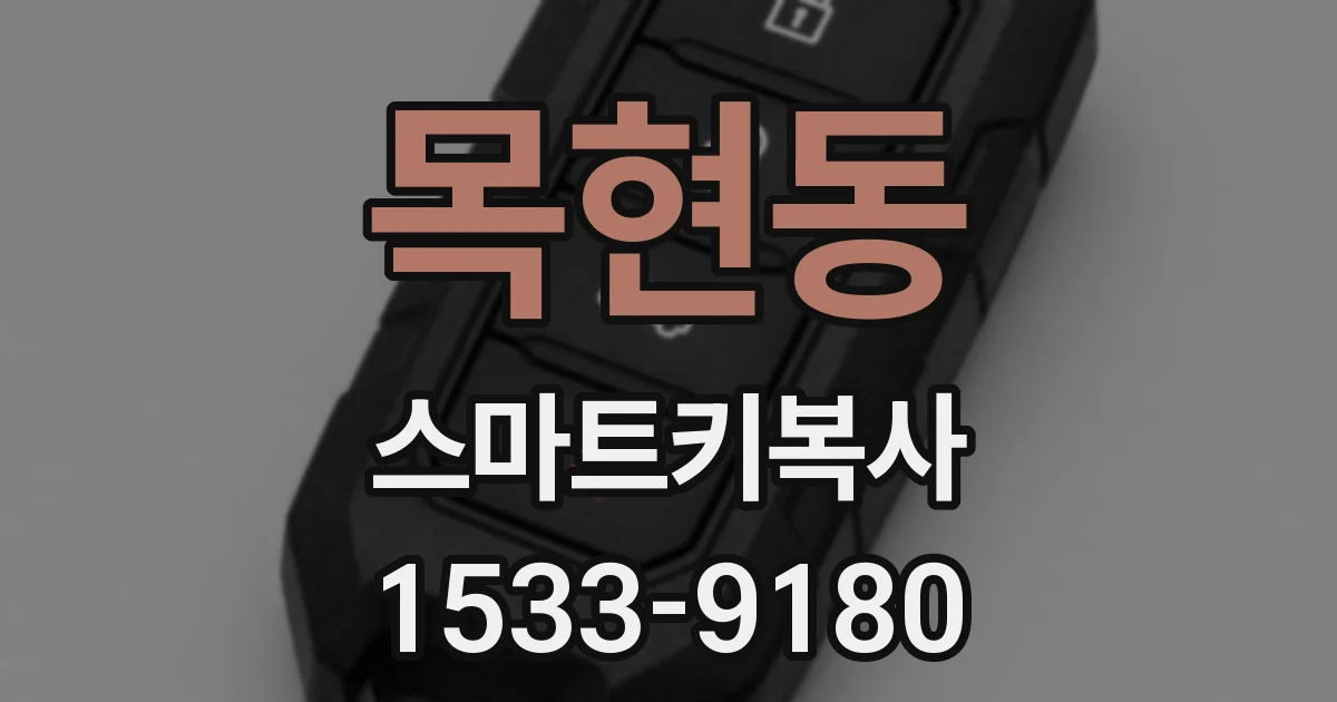 목현동 스마트키복사