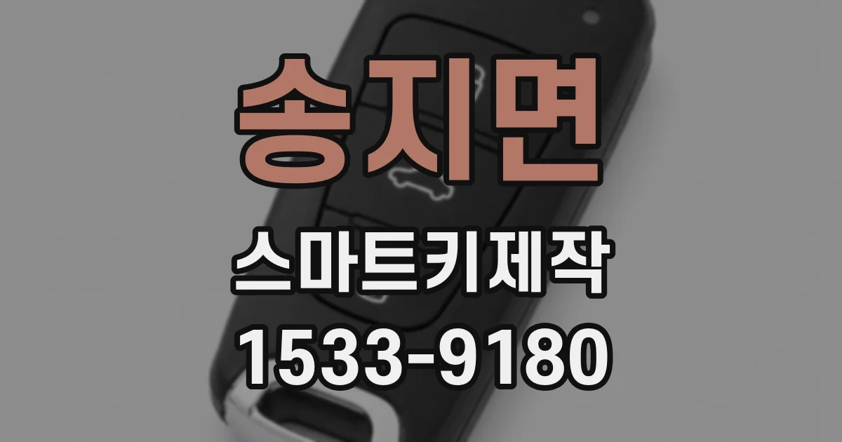 송지면 스마트키제작