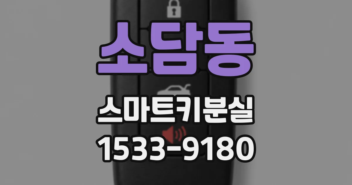 소담동 스마트키분실