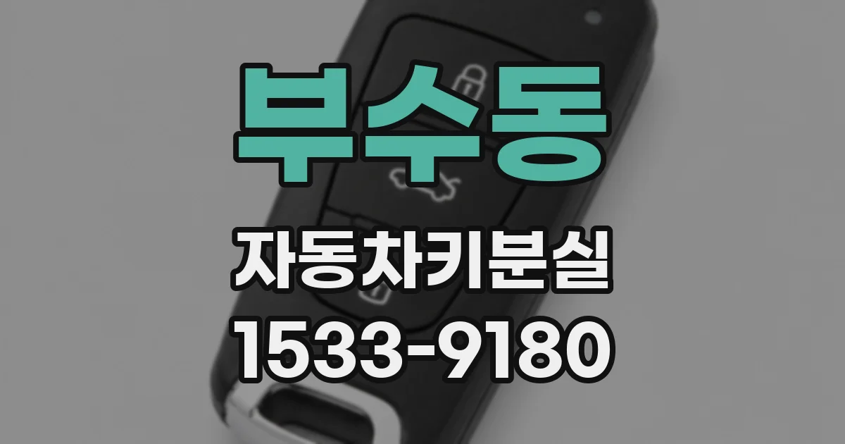 부수동 자동차키분실