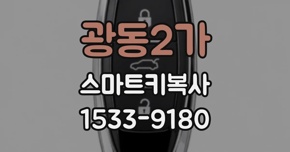 광동2가 스마트키복사