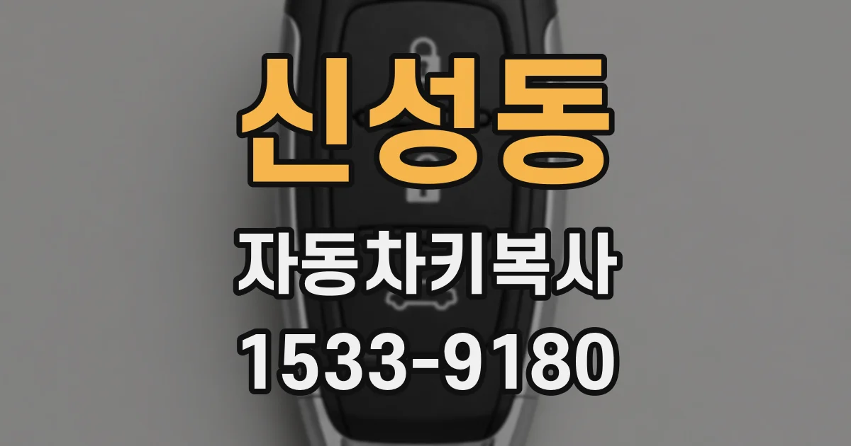 신성동 자동차키복사