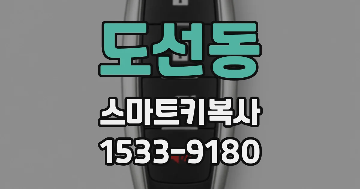 도선동 스마트키복사
