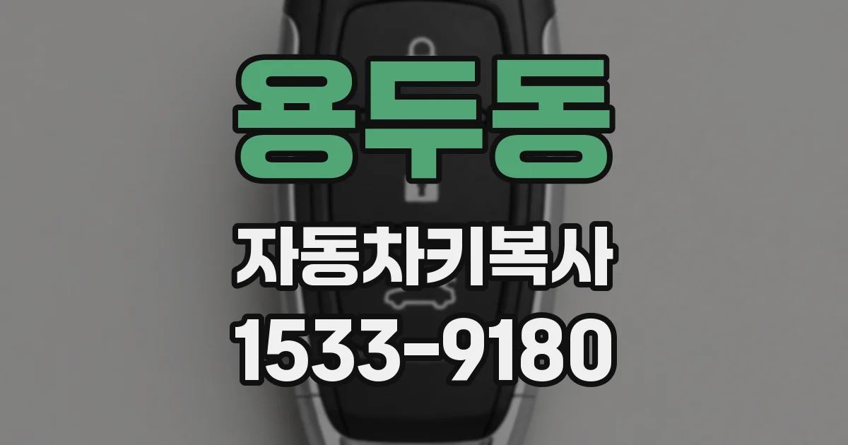 용두동 자동차키복사