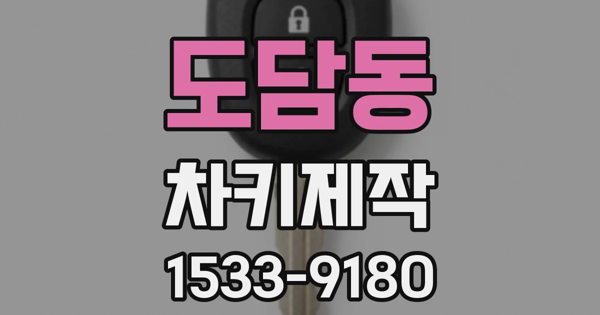 도담동 차키제작