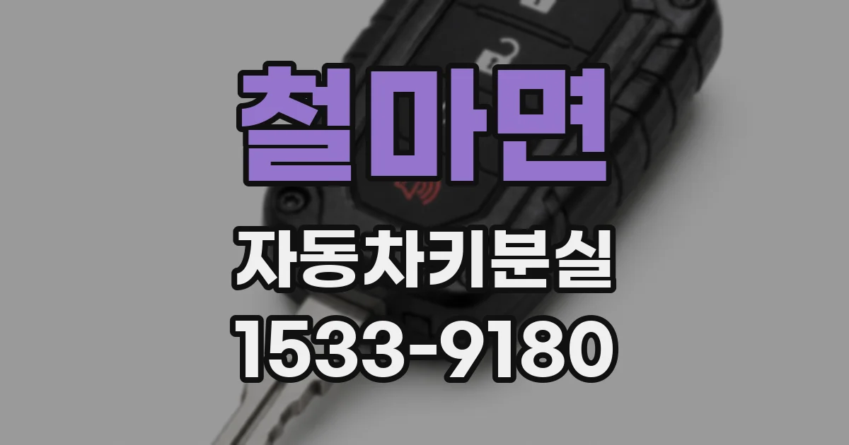 철마면 자동차키분실