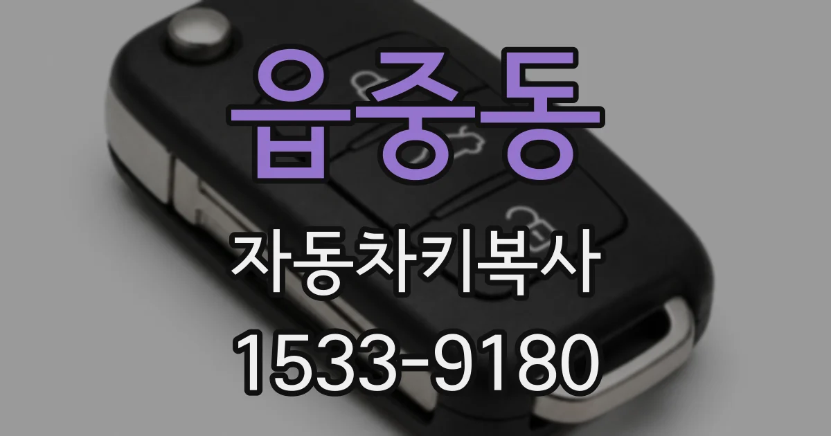 읍중동 자동차키복사