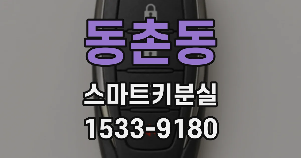 동촌동 스마트키분실