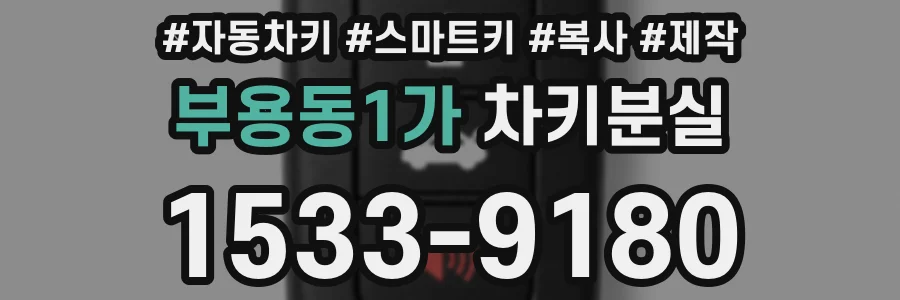 부용동1가 차키분실