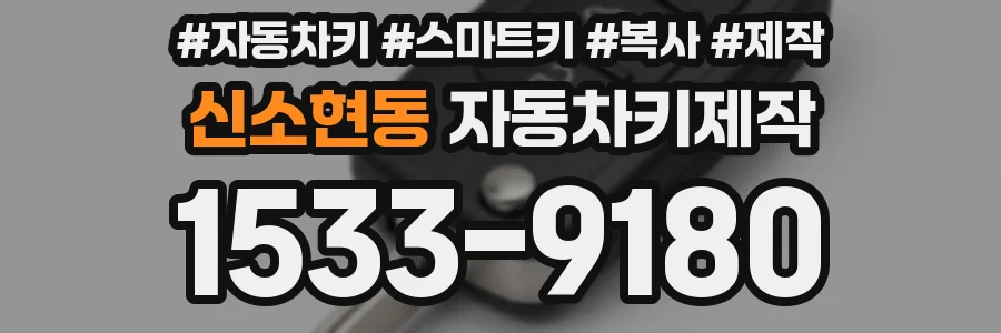 신소현동 자동차키제작