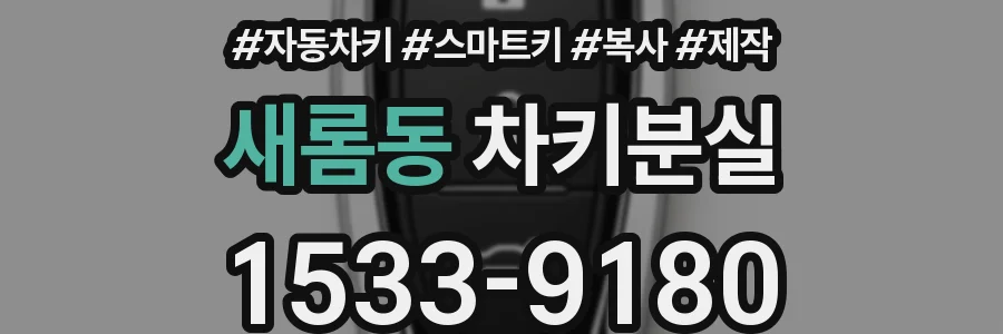 새롬동 차키분실