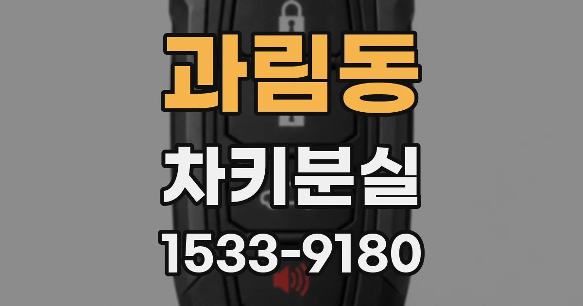과림동 차키분실