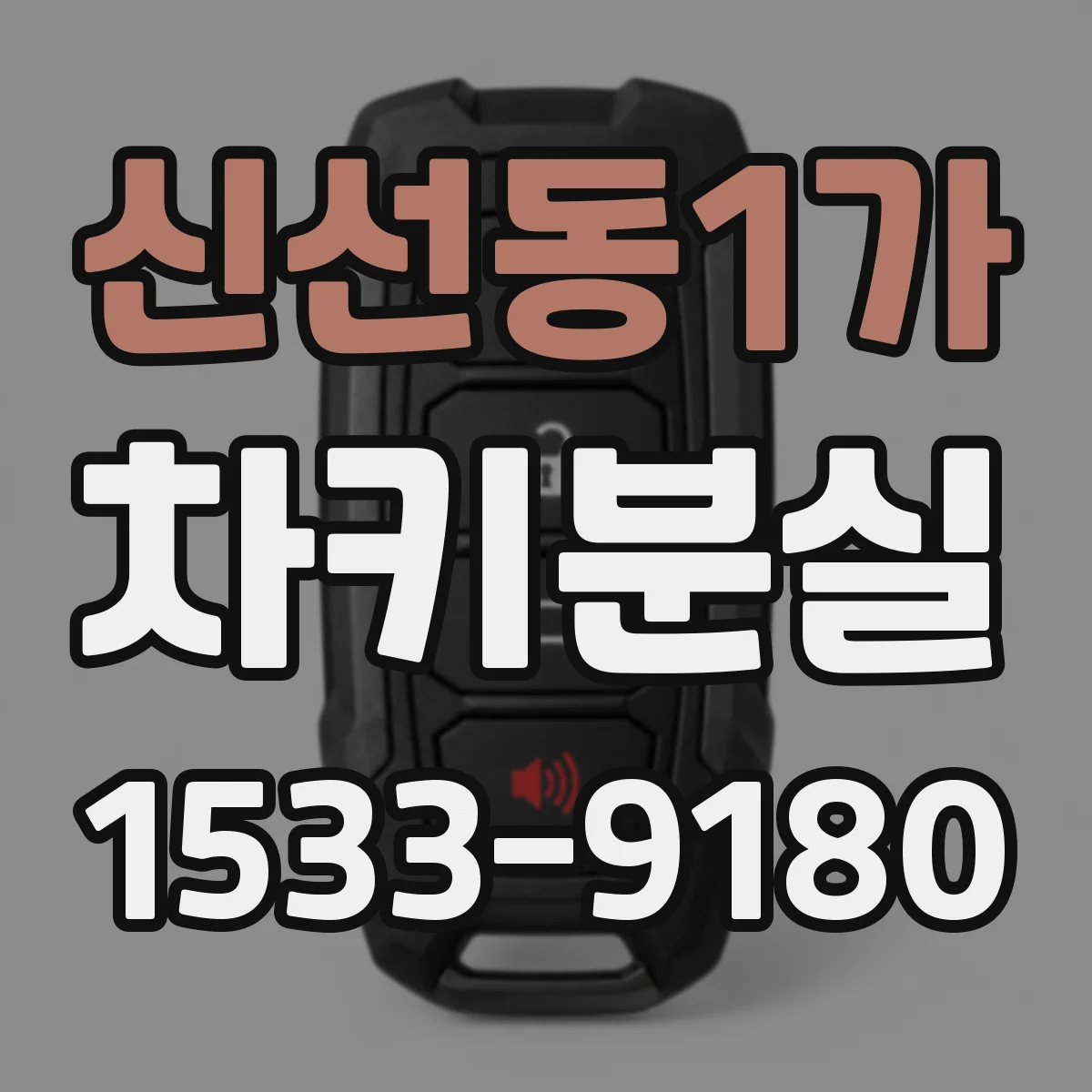 신선동1가 차키분실