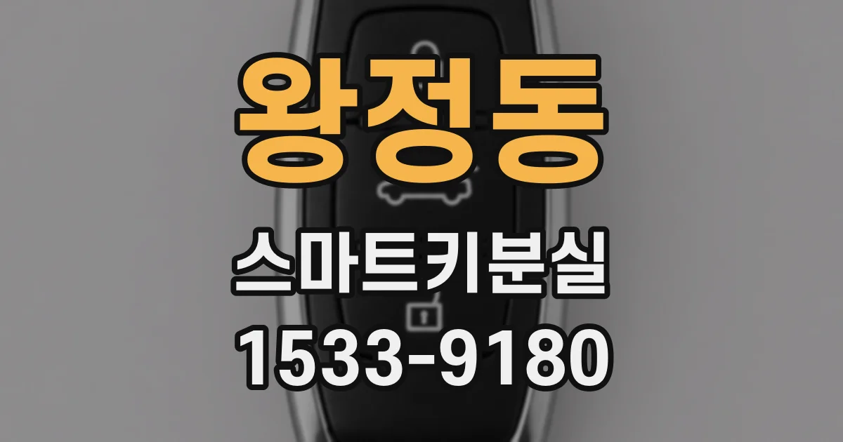 왕정동 스마트키분실