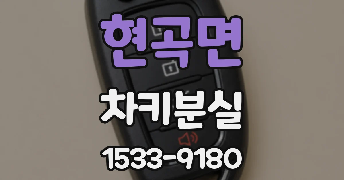 현곡면 차키분실
