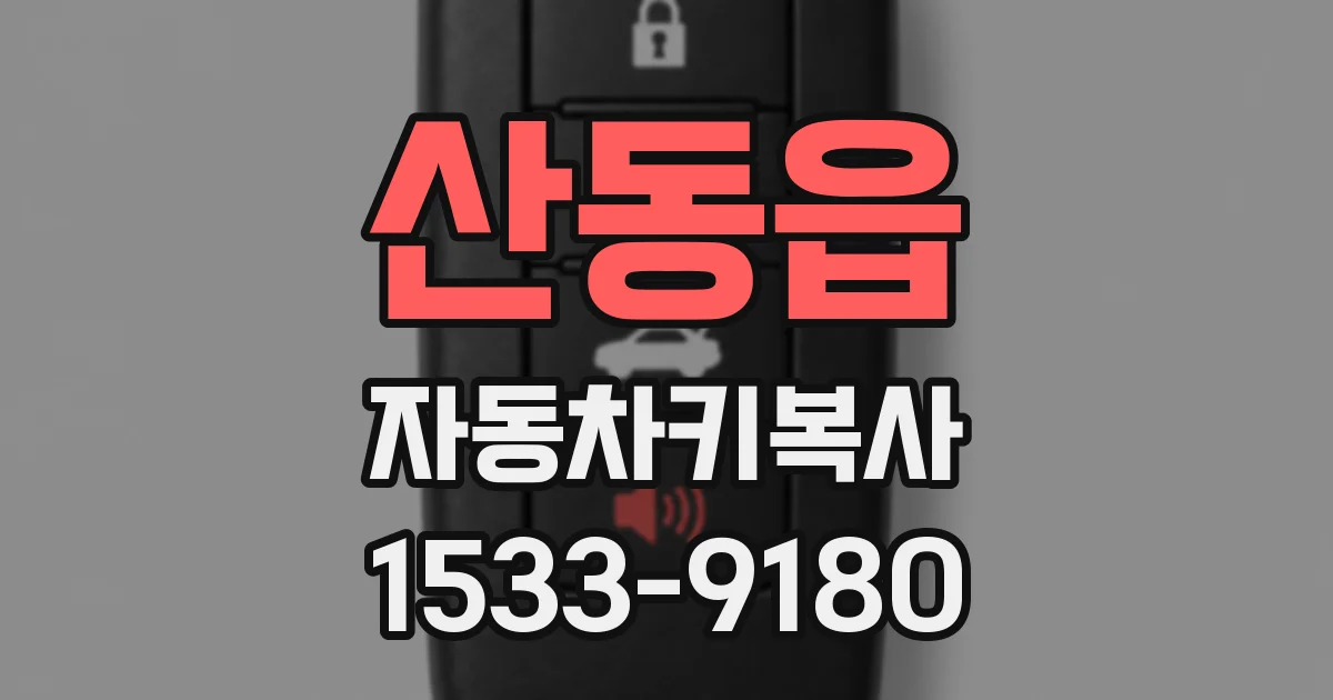 산동읍 자동차키복사