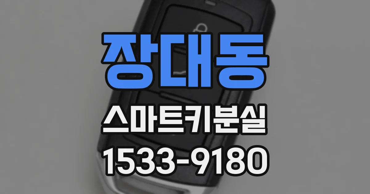 장대동 스마트키분실