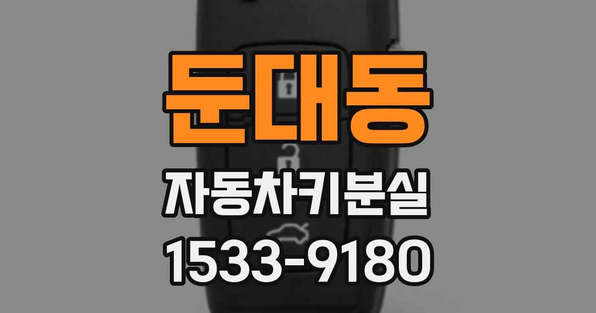 둔대동 자동차키분실