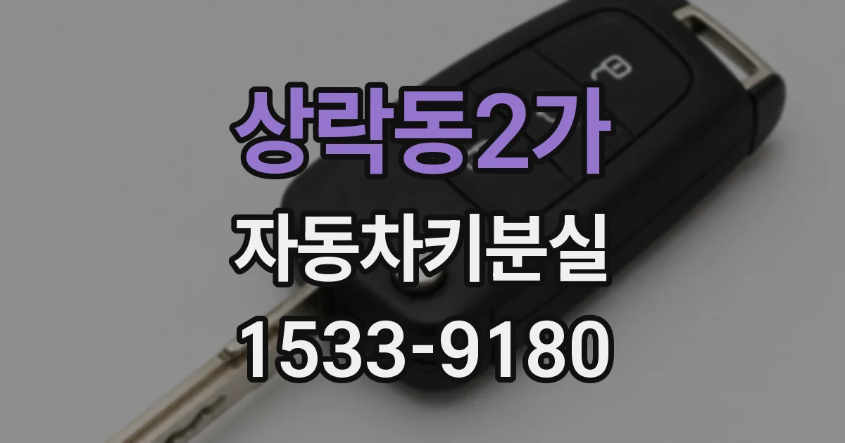 상락동2가 자동차키분실