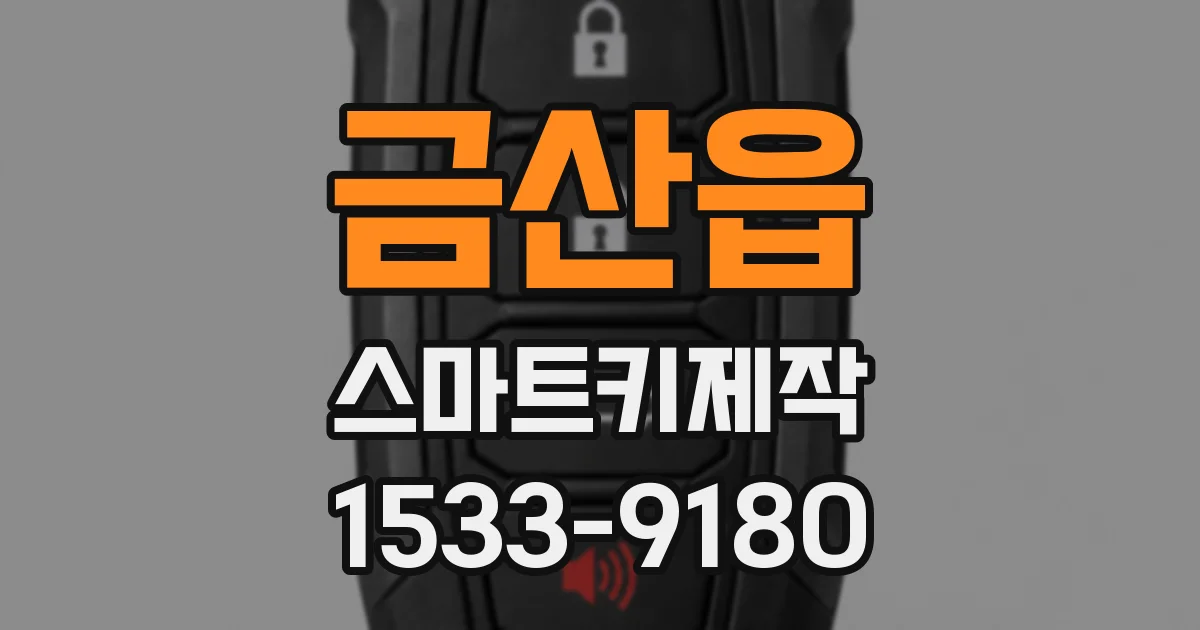 금산읍 스마트키제작