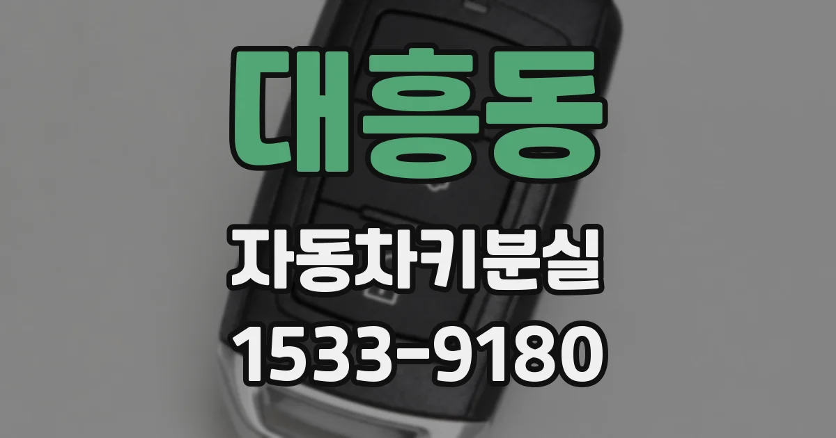대흥동 자동차키분실