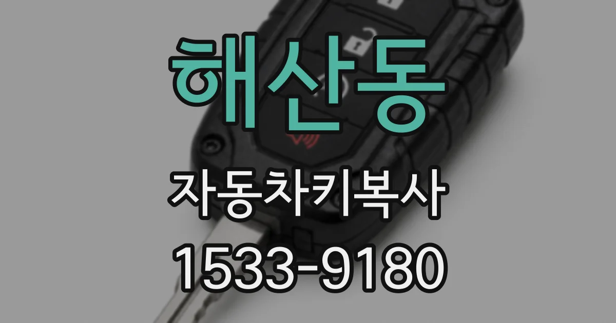 해산동 자동차키복사