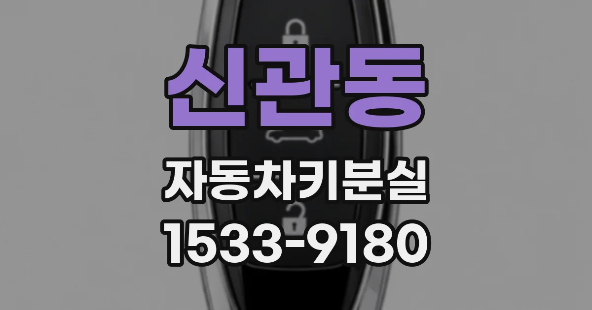 신관동 자동차키분실