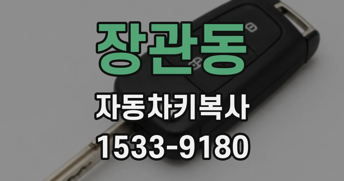 장관동 자동차키복사