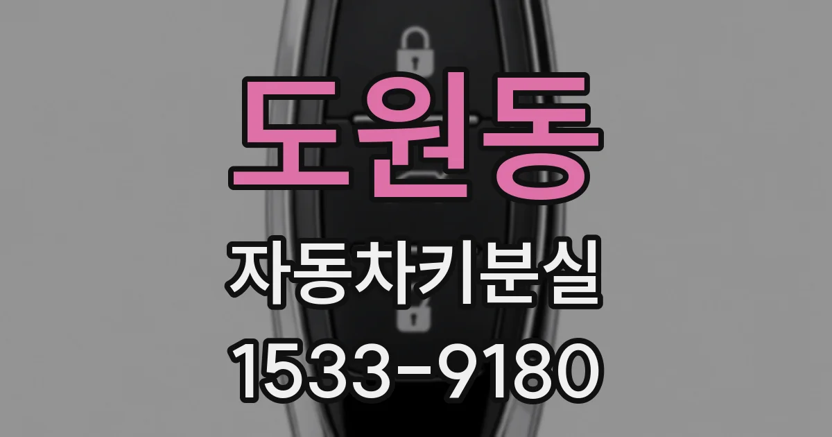 도원동 자동차키분실